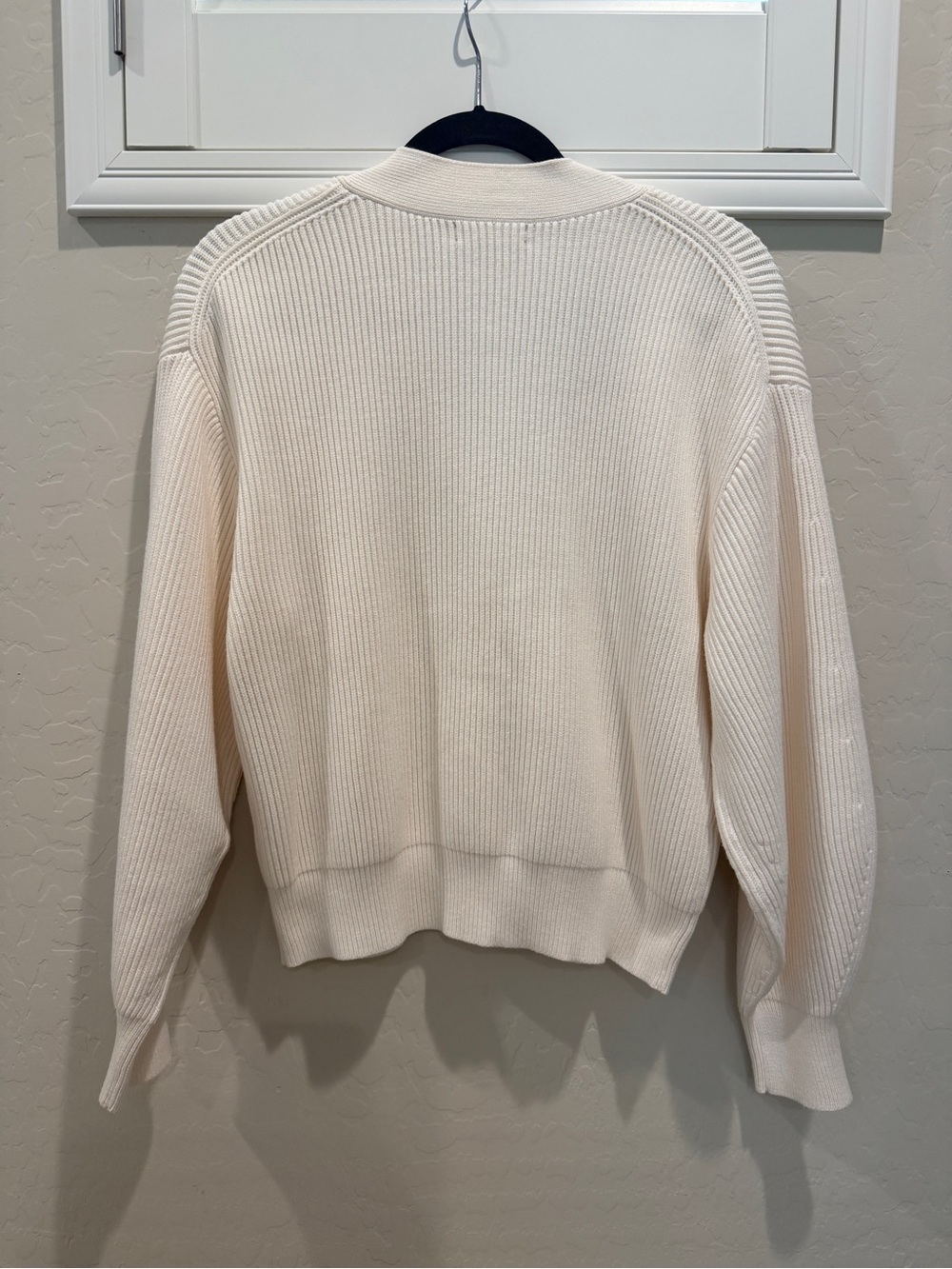 J. Crew Cream Ribbed Button Cardigan. NWT - Picture 9 of 9